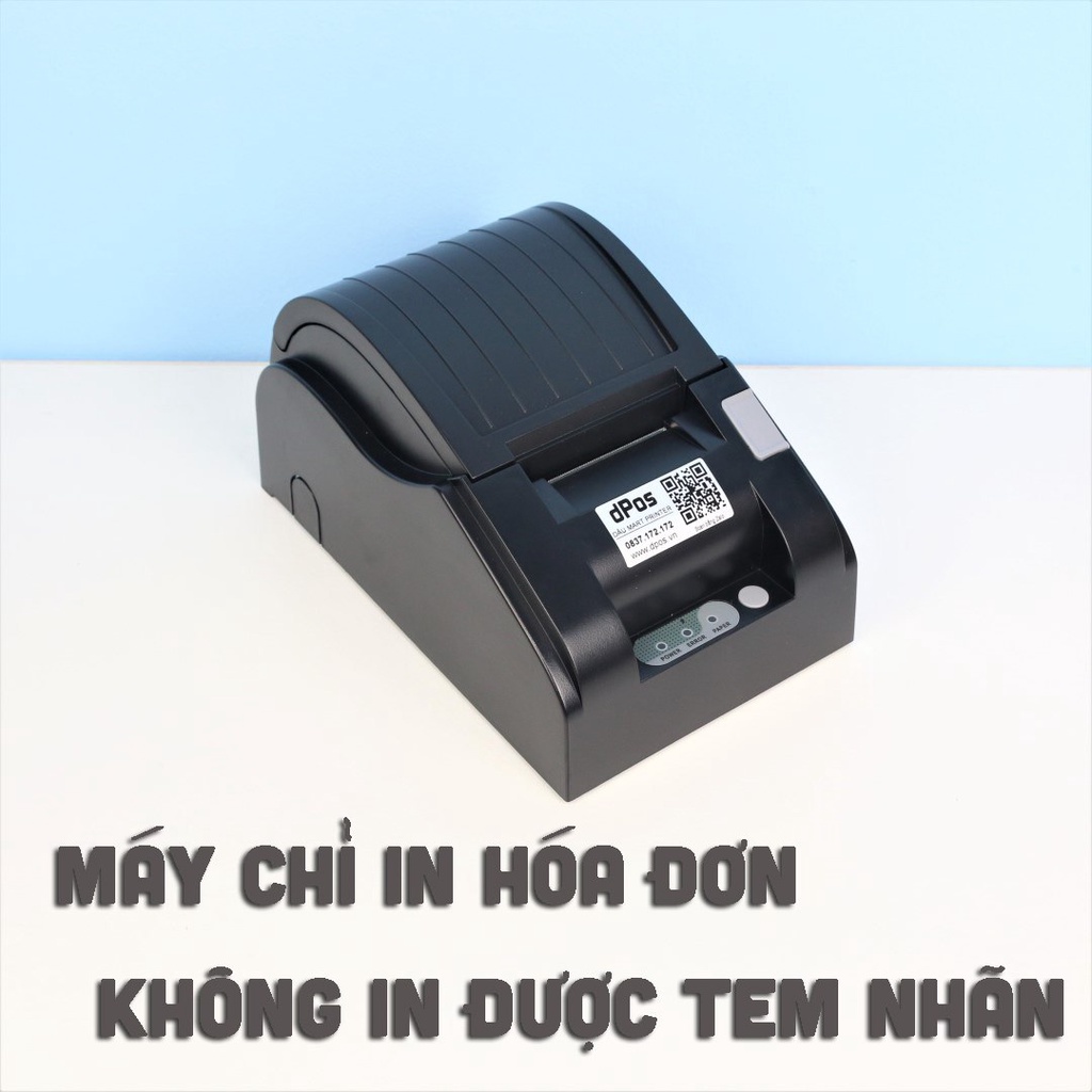 Máy in hoá đơn K58 dPos GP5890 DM01 DM02 Bluetooth USB WIFI in bill  App Sổ Bán Hàng Shopee Food Kioviet Sapo Pos