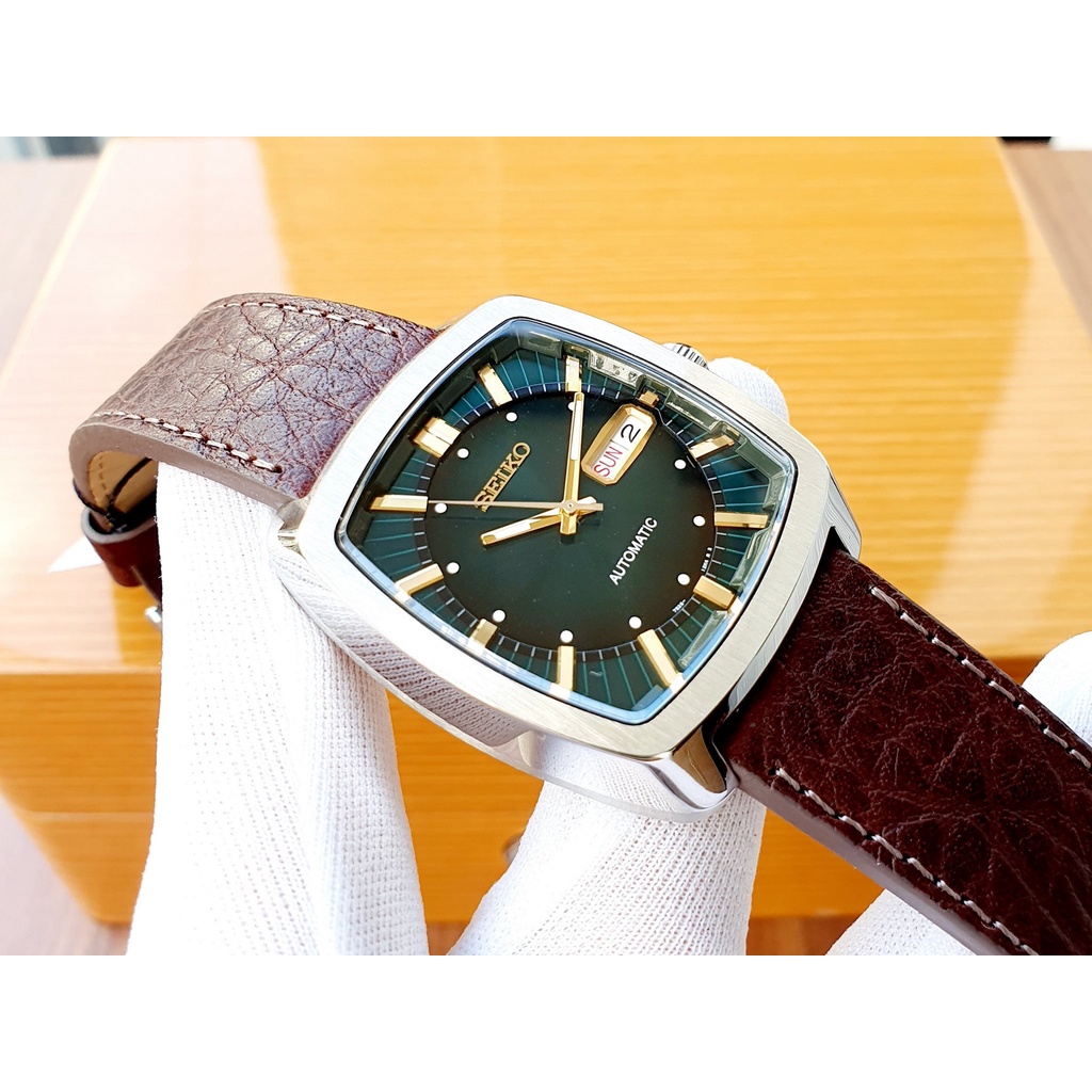 Đồng hồ nam SEIKO Recraft Automatic SNKP27 - Mặt vuông xanh lam độc đáo