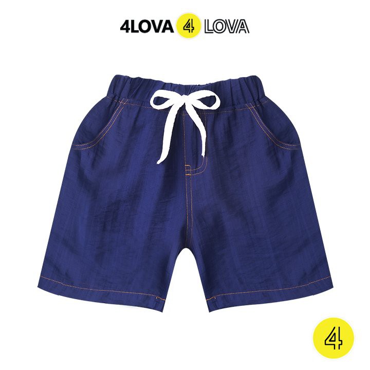 Quần short đũi bé trai 4LOVA chất đũi cotton cao cấp kiểu dáng thể thao cá tính khỏe khoắn KID052