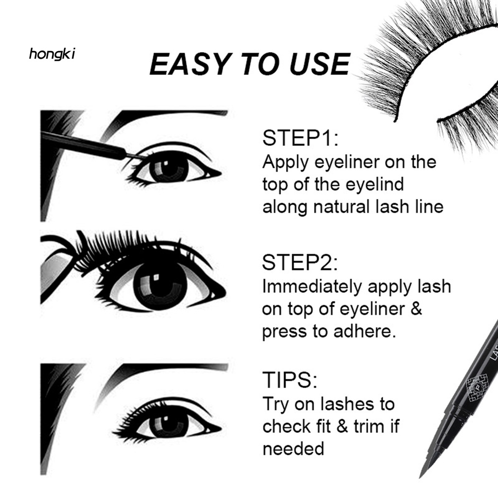 Bộ bút kẻ mắt dạng lỏng chống thấm nước kèm lông mi giả tiện dụng
 | BigBuy360 - bigbuy360.vn