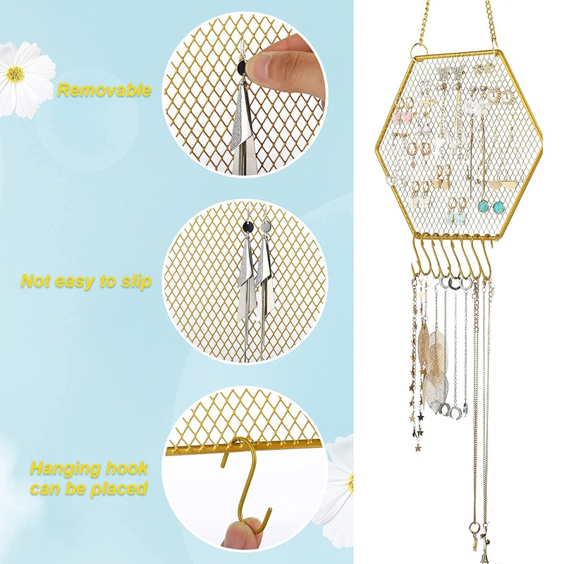 Giá Đỡ Trưng Bày Bông Tai Gắn Tường Tiện Lợi