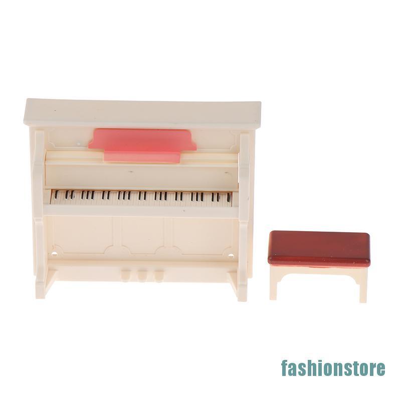 1 Bộ Đàn Piano Mini Màu Trắng Tỉ Lệ 1: