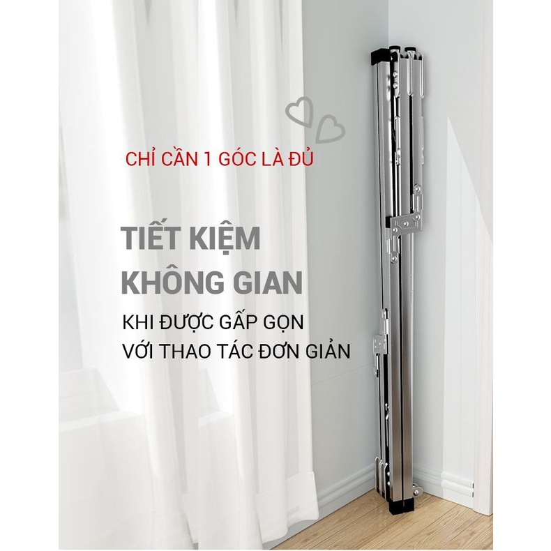 Sào Phơi Quần Áo Inox Gấp Gọn Thông Minh Trong Nhà Đa Năng Kalpen