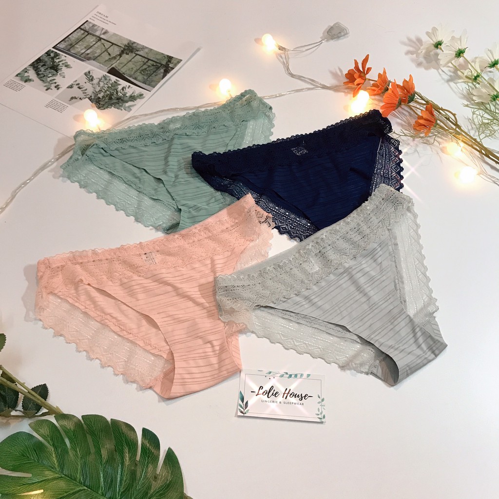 Quần lót nữ viền ren vải trơn mát ❤️ FREESHIP ❤️ Quần lót viền ren - Lolie House (Có ảnh thật) | BigBuy360 - bigbuy360.vn