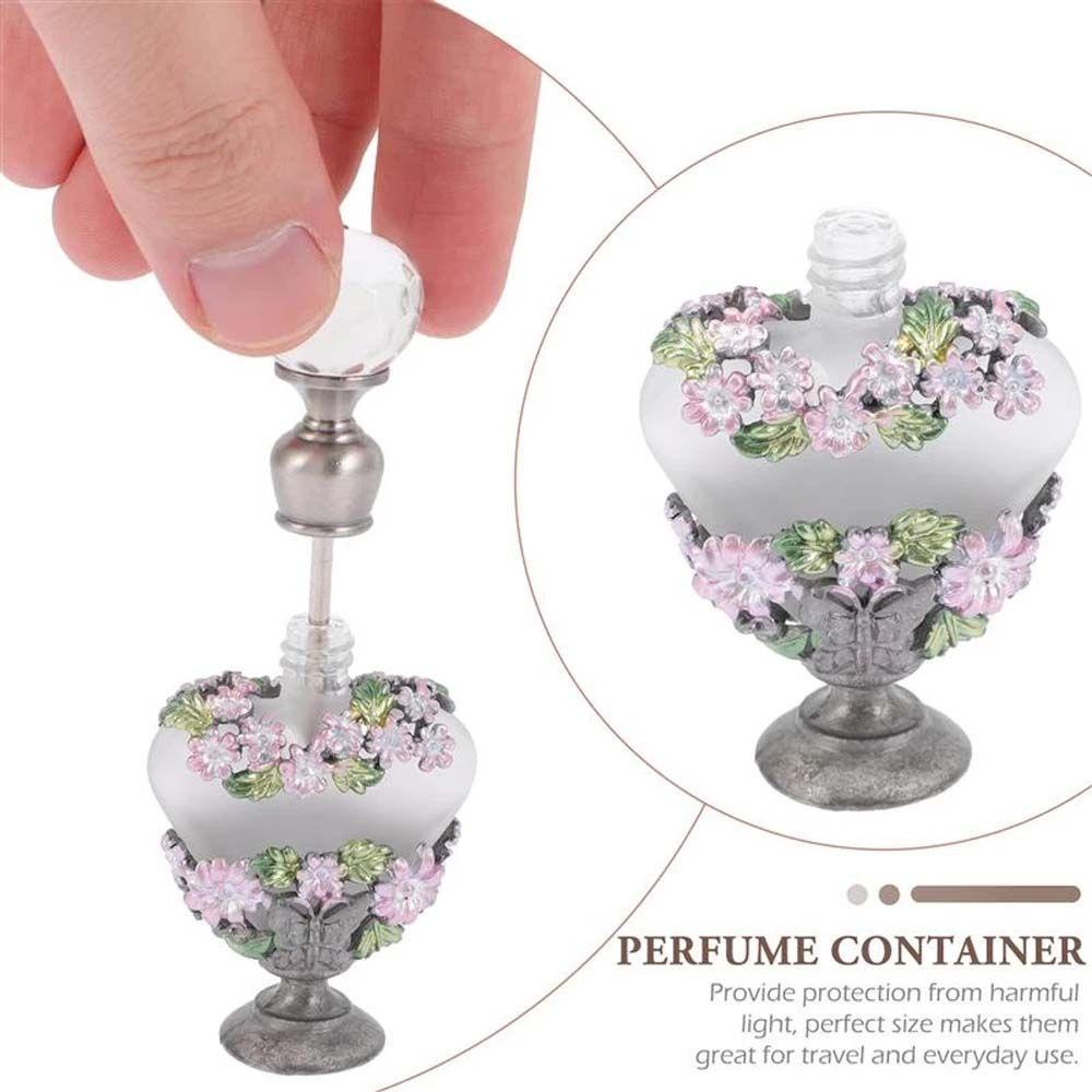 Bình Rỗng Đựng Nước Hoa Họa Tiết Hoa Bướm Màu Nhám Phong Cách Cổ Điển