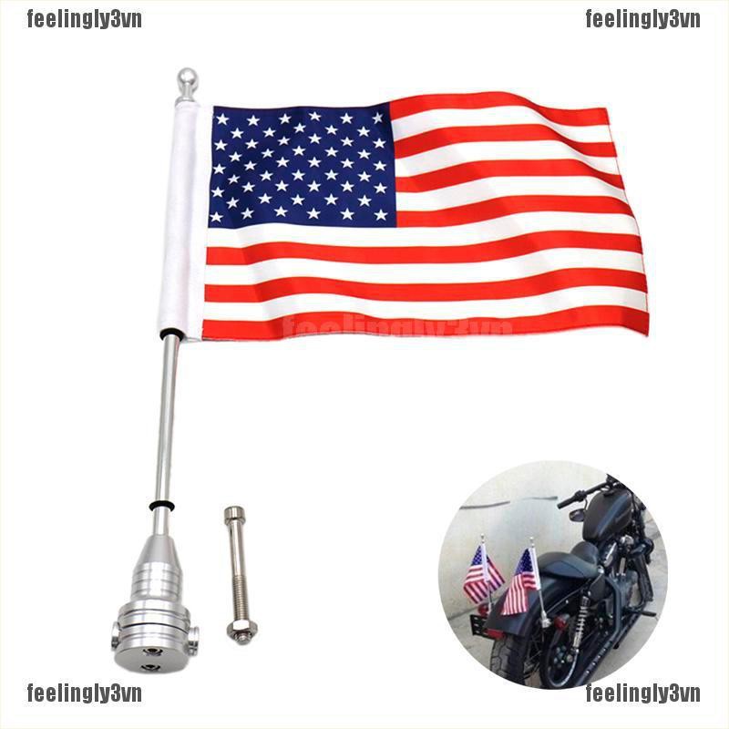 ❤ADA❤ Dây cờ Mỹ gắn yên xe máy TO