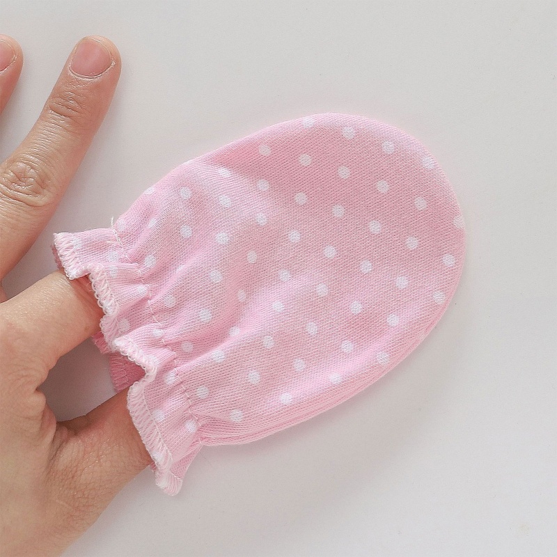 Set Băng Đô Và Găng Tay Chống Xước Phối Nơ Dễ Thương Cho Bé