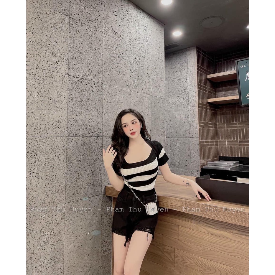 Áo len dây rút 2 bên xinh