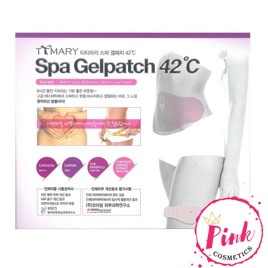 Miếng Dán Tan Mỡ Bụng Spa Gel Patch 42°C Hàn Quốc (1 hộp 5M)