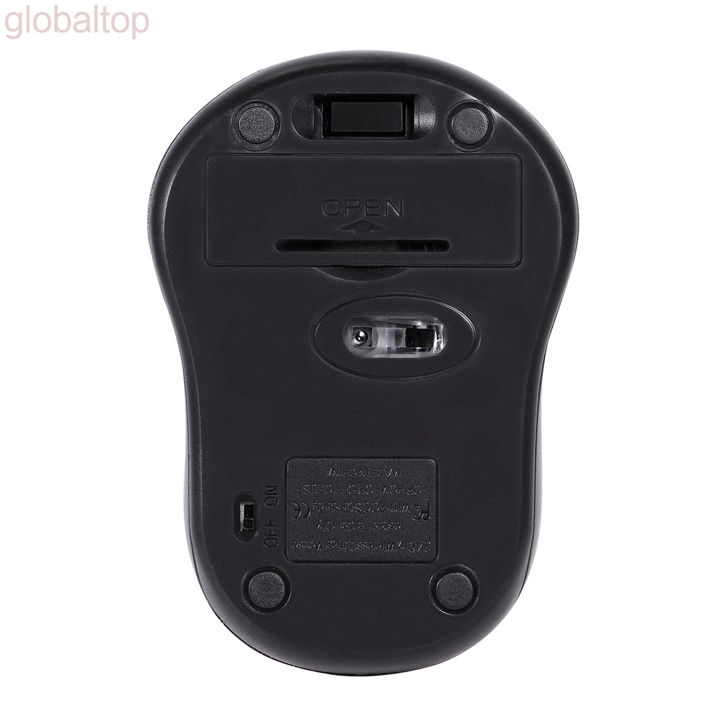 Chuột quang không dây 2.4GHz 1600DPI kèm đầu nhận USB