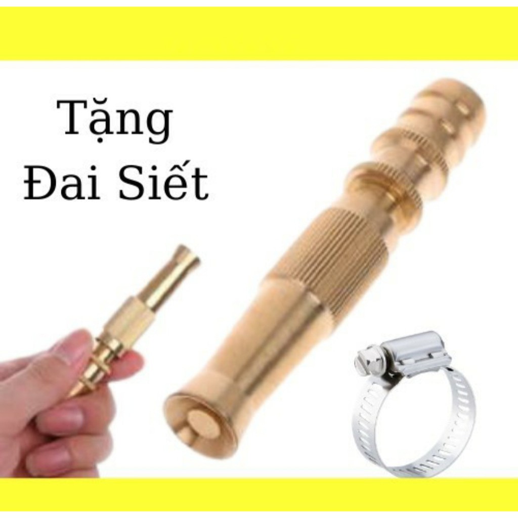 Vòi Xịt Nước Tăng Áp Suất Nước ( Tặng Đai Siết )