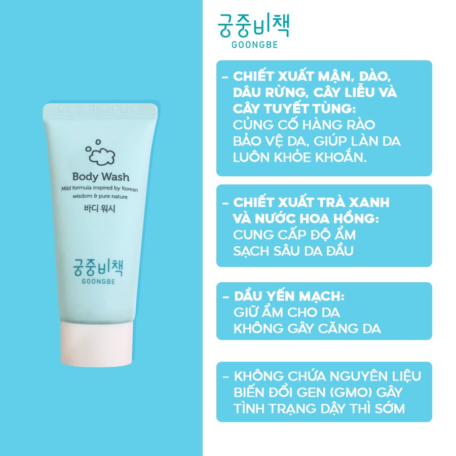 [Hàng tặng không bán][GIFT] Sữa Tắm Cho Bé Goongbe Body Wash 30ml