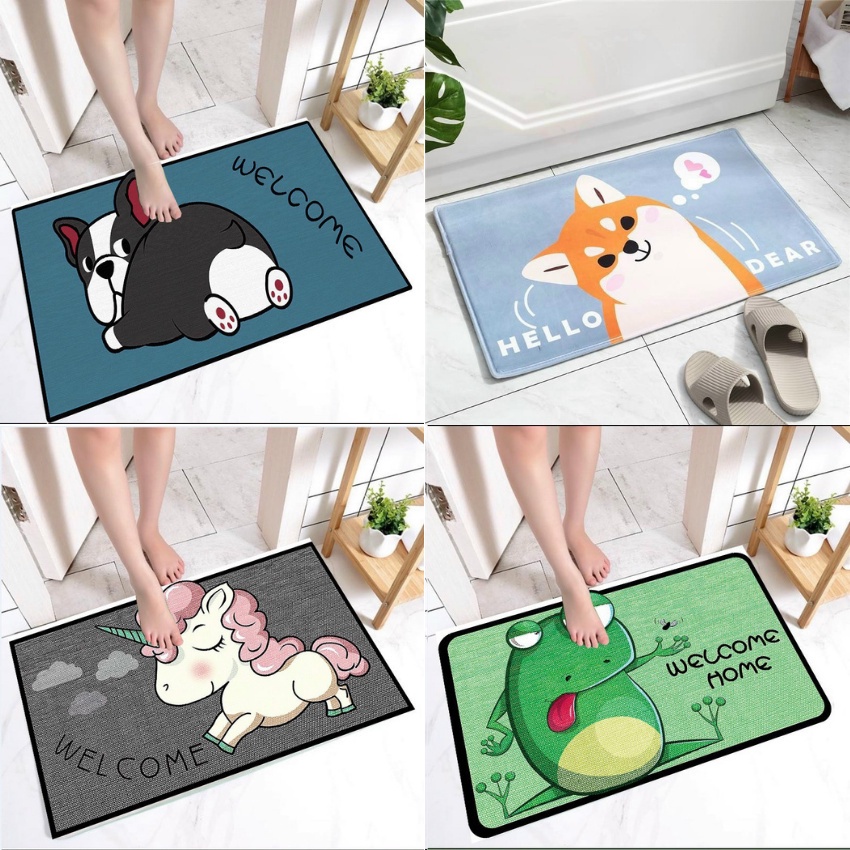 Thảm lau chân hình thú 3D đáng yêu - Thảm nhà tắm nhà bếp siêu thấm - Been decor