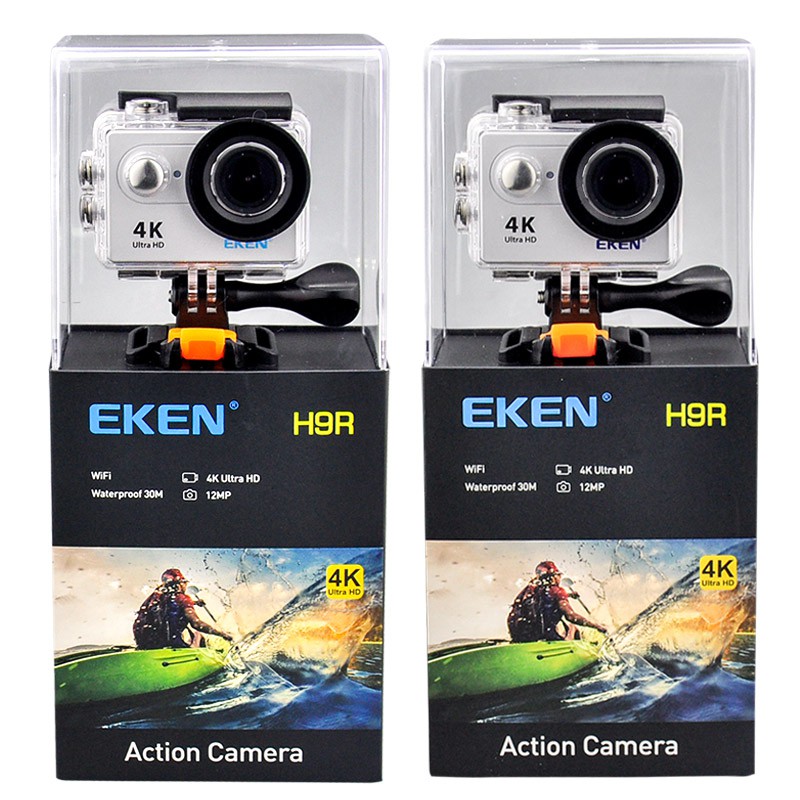 Bộ camera hành trình Eken H9 H9R Ultra Fhd 4K 25Fps chống nước 30M 1080P 60Fps