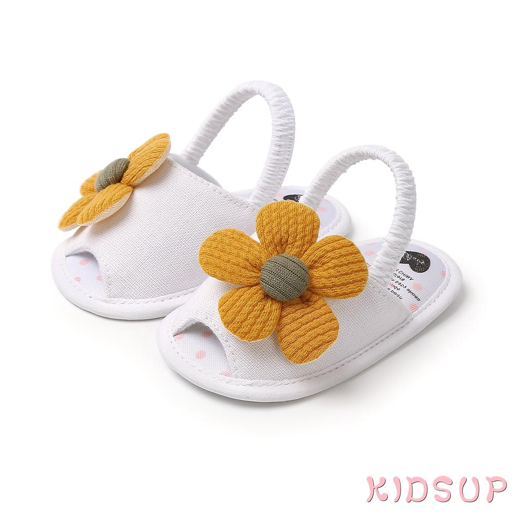 Giày xăng đan siêu nhẹ thoải mái thiết kế đính hoa dễ thương cho bé gái