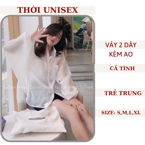 Sét áo sơ mi lụa kèm áo 2 dây 🍓🍓áo sơ mi voan🍓🍓áo 2 dây nữ, giá rẻ, stye ulzzang, KPI