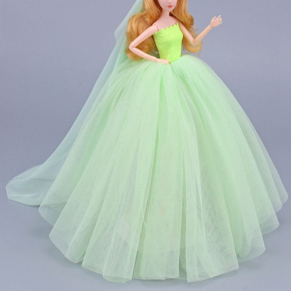 Đầm cưới 5 màu thời trang dành cho búp bê 30cm