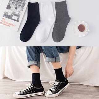 Vớ Thể Thao Bằng cotton polyester Màu Trắng Đen Xám Dành Cho Nam Nữ