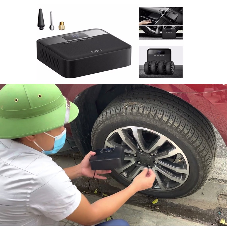 Bơm ô tô Xiaomi 70Mai Midrive TP03/Mijia MJCQB04QJ bơm xe đạp, bơm ô tô, bơm xe máy