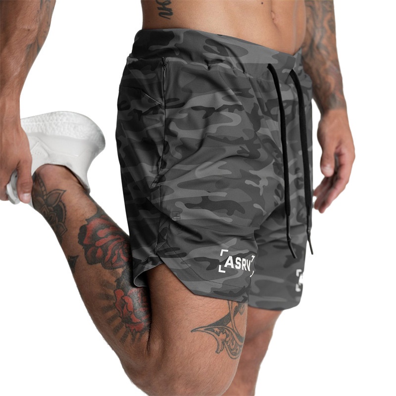 [ GYMEN ] Quần short thể thao nam  thoải mái  chạy bộ rộng rãi tập thể dục  quần bóng rổ  thoáng khí  nhanh khô  cỡ lớn  ngoài trời   huấn luyện  hút mồ hôi  quần ngắn đến đùi