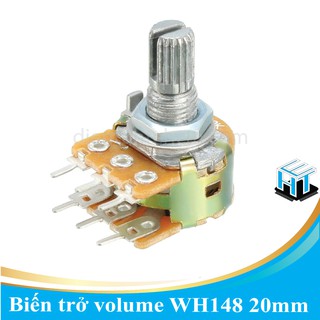 Biến trở volume / Chiết áp đôi WH148 20mm