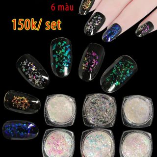 Combo nhũ khổng tước + ngọc trai nửa