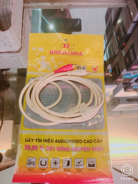 Dây 3.5 Ra 2 Đầu Bông Sen Honjianda 1.8M Dây Xịn