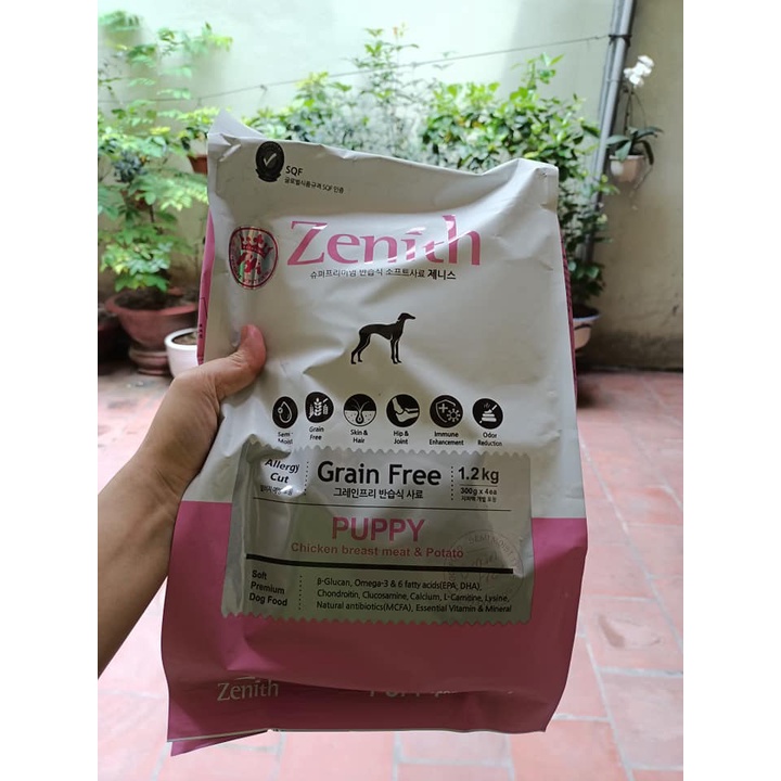 Thức ăn hạt mềm cho chó Zenith gói 1,2kg