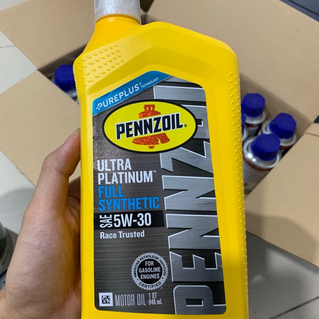 Dầu nhớt tổng hợp cao cấp xe tay ga Pennzoil Ultra Platinum 5W-30