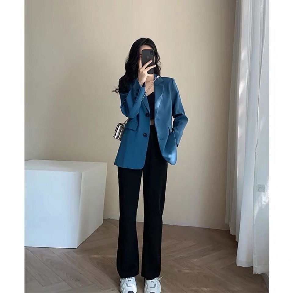 Áo Vest Tông Xanh Lam Nhỏ Cổ Điển Cao Cấp Phong Cách Đường Phố Kiểu Mới | BigBuy360 - bigbuy360.vn