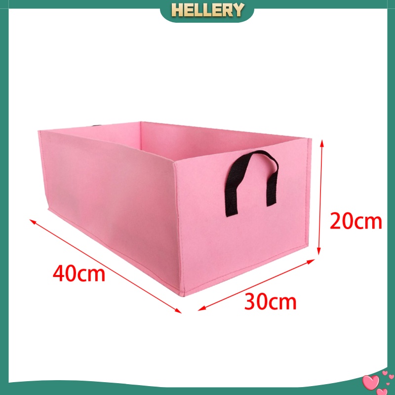 [HELLERY]Black Thickened Felt Non-woven Plant Grow Bags Potato Container