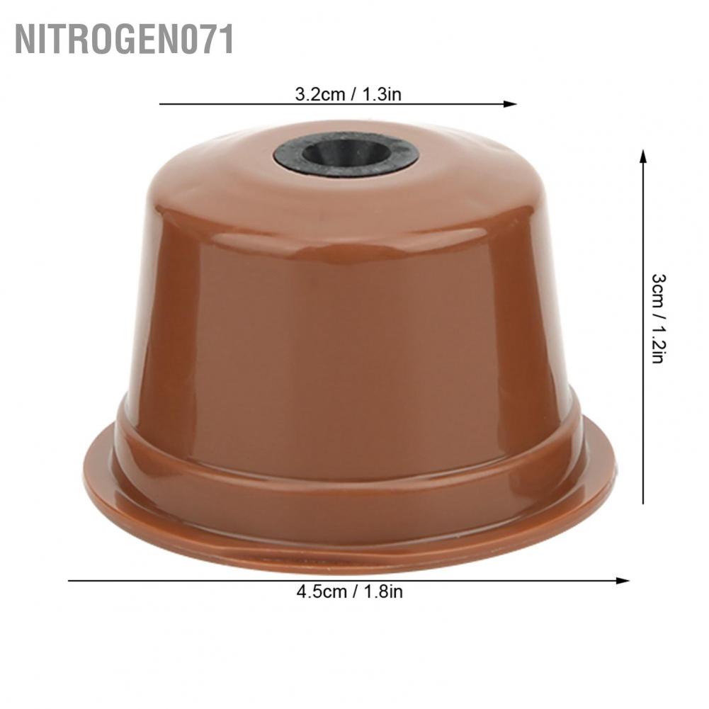 Nitrogen071 3 cái có thể tái sử dụng  viên nén cà phê Phụ kiện thay thế cốc phù hợp cho Caffitaly