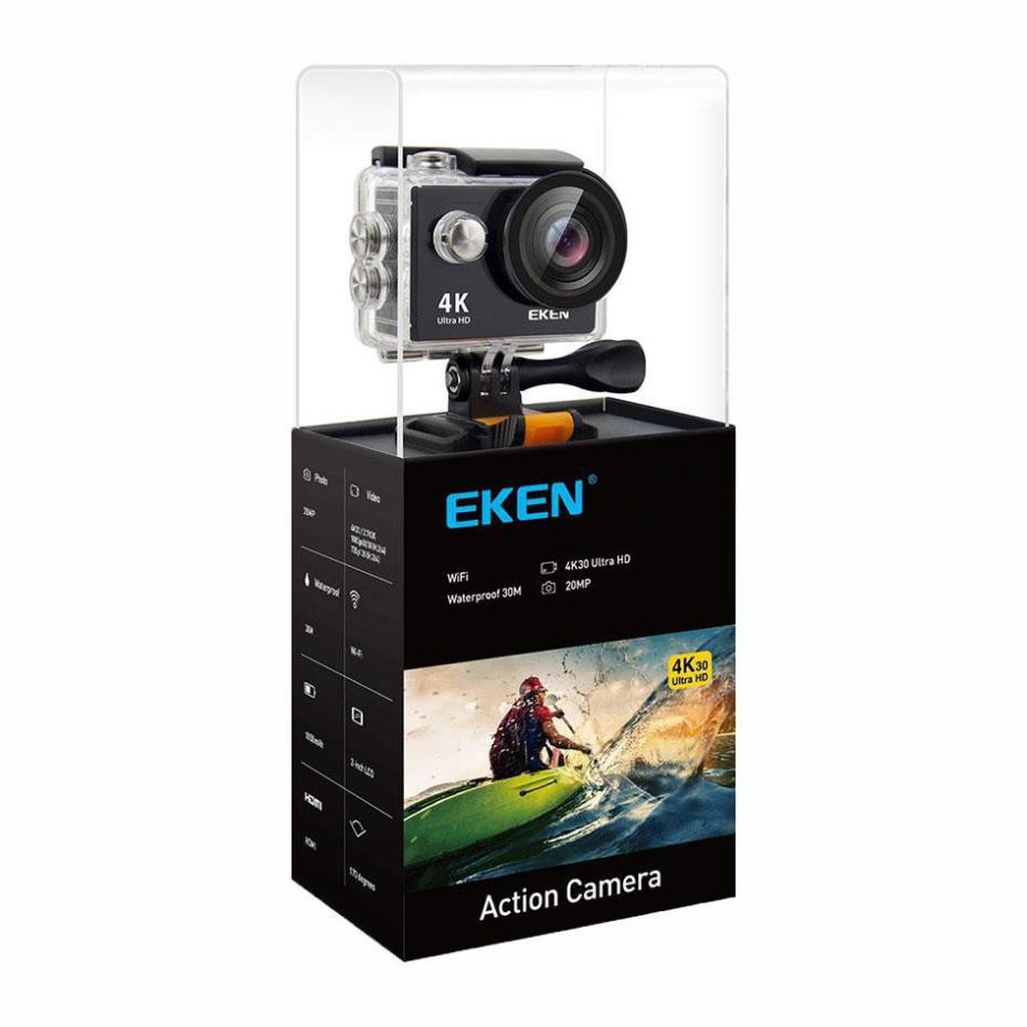 ⭐Camera hành trình Eken Ultra HD Wifi quay video 4K tặng đầy đủ bộ phụ kiện sports lắp đặt trên cả ô tô xe máy NEW