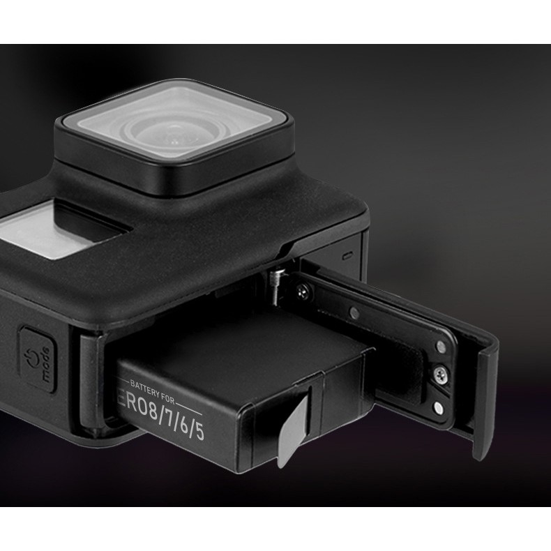 Combo pin sạc cho Gopro 5 6 7 8 black white silver - 2 pin 1 sạc chính hãng Telesin (tặng cường lực gopro tùy chọn)