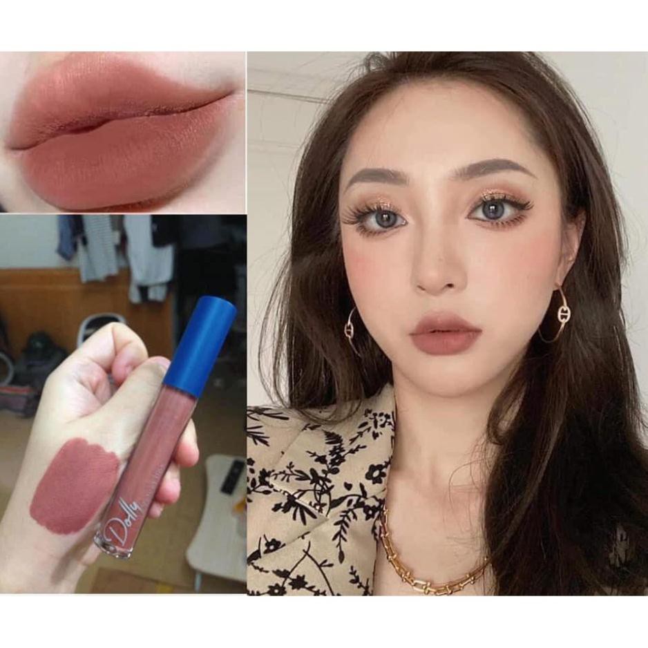 Mua 1 Tặng 1 dưỡng môi [Nâu Tây  ]Son Cao Cấp Dolly Velvet Lips Blue Classic 2020 | BigBuy360 - bigbuy360.vn