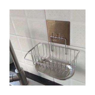 Kệ, Giỏ Đựng Miếng Rửa Bát INOX Dán Tường