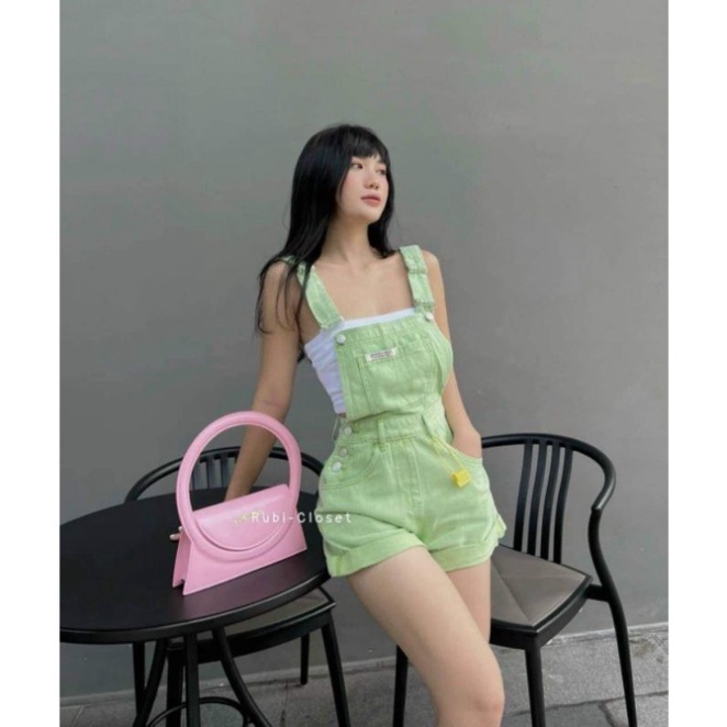 Yếm jeans màu hàng QCL1