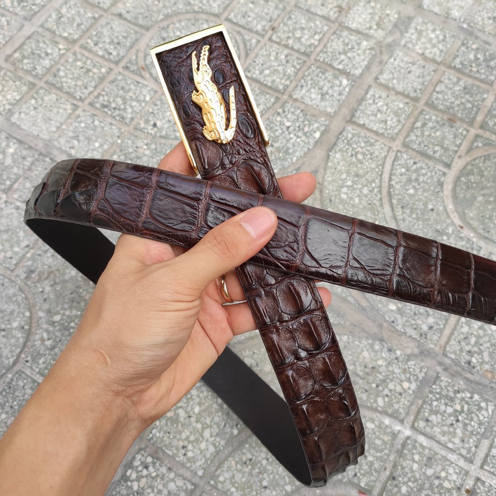 Thắt Lưng Cá Sấu Liền 4cm