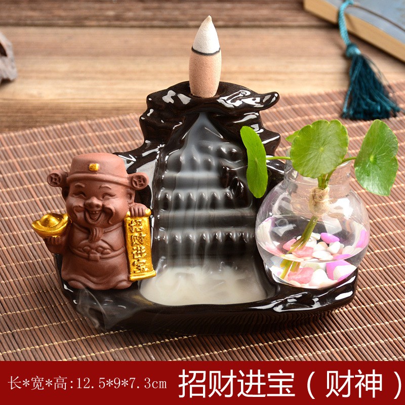 Thác Khói Trầm Hương - Thác Thần Tài + 10 Nụ Trầm kèm lá xanh | BigBuy360 - bigbuy360.vn