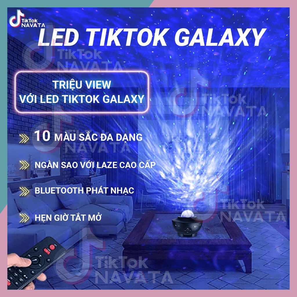 Đèn Led GALAXY TikTok đèn trần ngàn sao hot Tiktok Led thiên hà galaxy vũ trụ trang trí phòng ngủ hoặc quay video | BigBuy360 - bigbuy360.vn