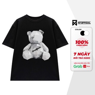 Áo thun Big Bear unisex N7 phông trơn nam nữ tay lỡ form rộng oversize