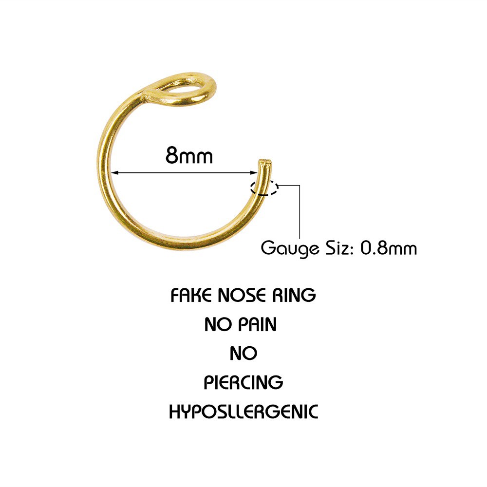 1 Khuyên Mũi Bằng Thép Không Gỉ Nhiều Màu Sắc Thời Trang Dành Cho Nữ