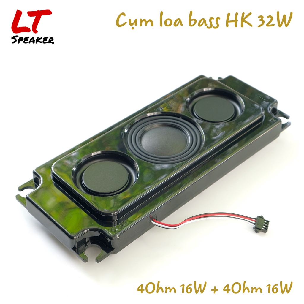 Cụm loa bass sub Harman 2 coil 4ohm 32W 1 bass 3 inch 4 cộng hưởng - LT Speaker