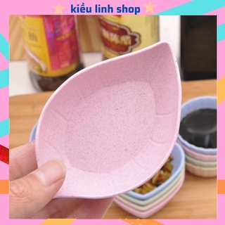 Đĩa đựng gia vị bằng lúa mạch nhiều màu vrg1452 Kiều Linh Shop
