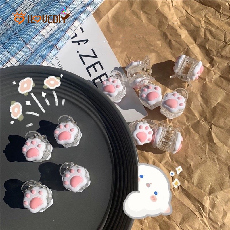 Kẹp Tóc Móng Vuốt Mèo Mini Bằng Acrylic Kiểu Hàn Quốc Dễ Phối Đồ Cho Nữ