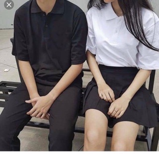 Áo thun cổ bẻ Oversize (100% ảnh thật)