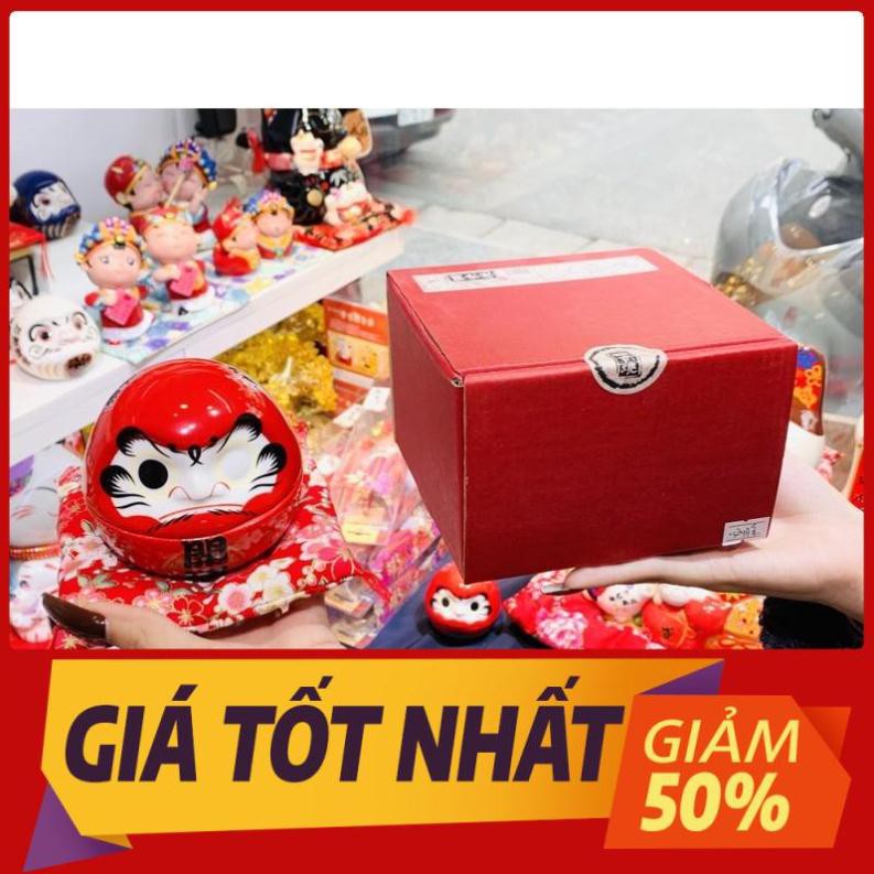 [HÀNG CAO CẤP] Lật đật Daruma sứ 8cm - 1 mắt