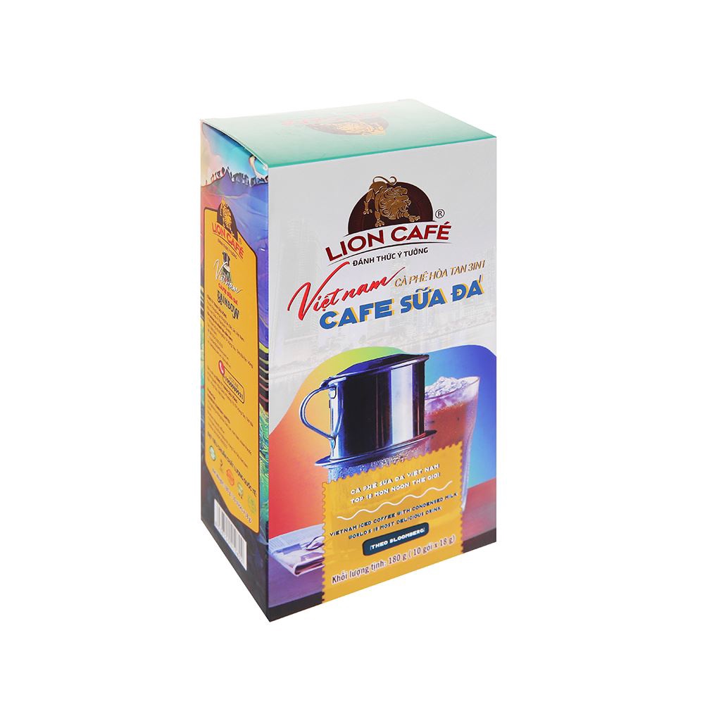 Cà phê sữa đá Lion 3 in 1 180g