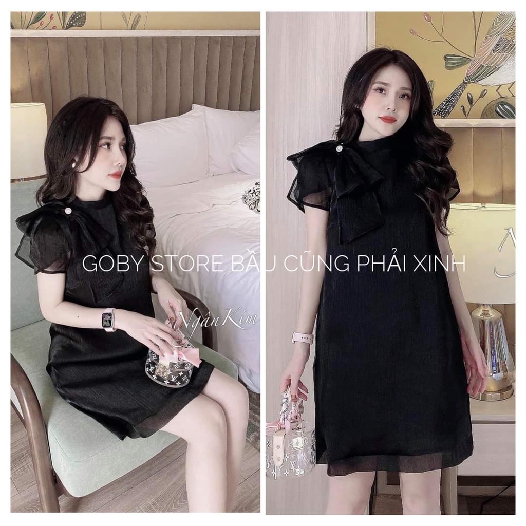 [MỚI VỀ] Đầm bầu xinh suông - váy bầu thiết kế siêu đẹp cao cấp V210 (kèm ảnh thật)