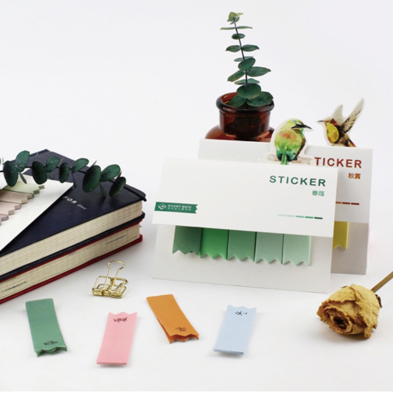 Set 100 Tờ Giấy Ghi Chú Họa Tiết Dễ Thương